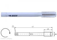 HSSE Maschinengewindebohrer Form C - M 6 x 1.0 - DIN 376