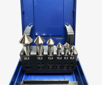 HSS-Co5 U Nut Kegelsenker Satz 6tlg. - 90° DIN 335 Form C - ungleiche Teilung